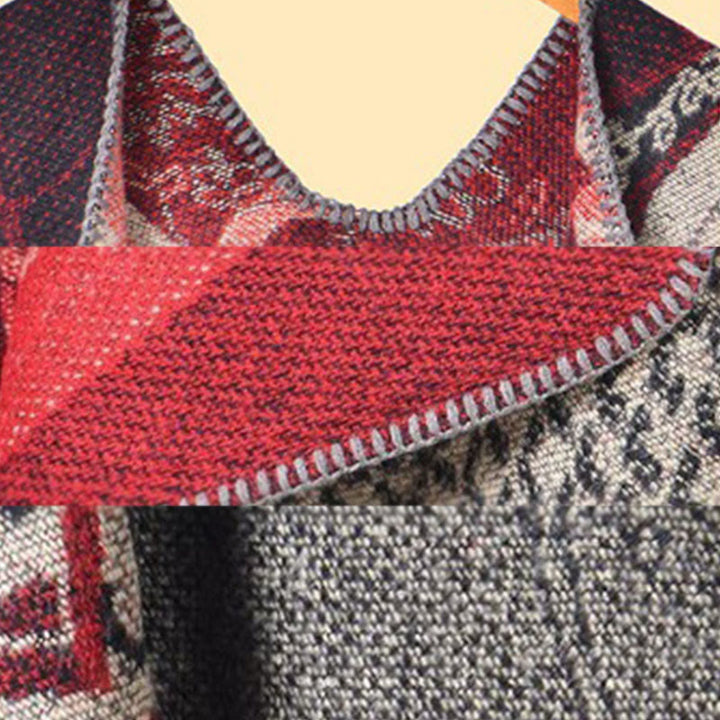 Sciarpa calda e accogliente con motivo a onde di pesci koi invernali Buddha Stones - image 7