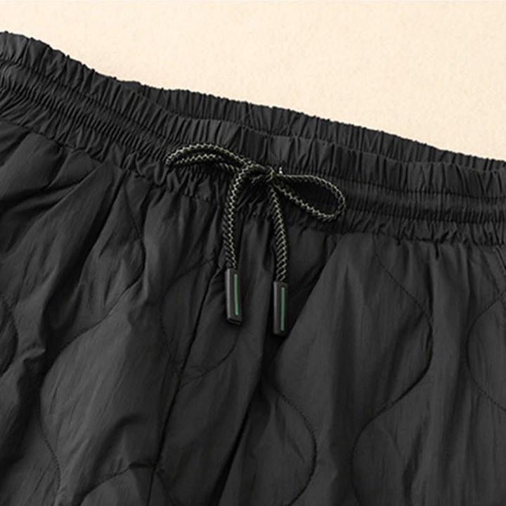 Pantaloni da donna caldi con tasche e linee curve invernali Buddha Stones alla caviglia - image 9