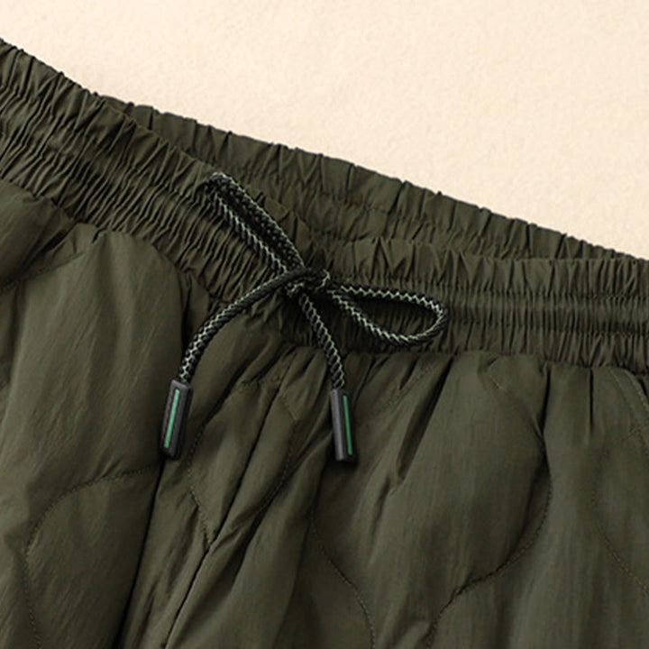 Pantaloni da donna caldi con tasche e linee curve invernali Buddha Stones alla caviglia - image 14