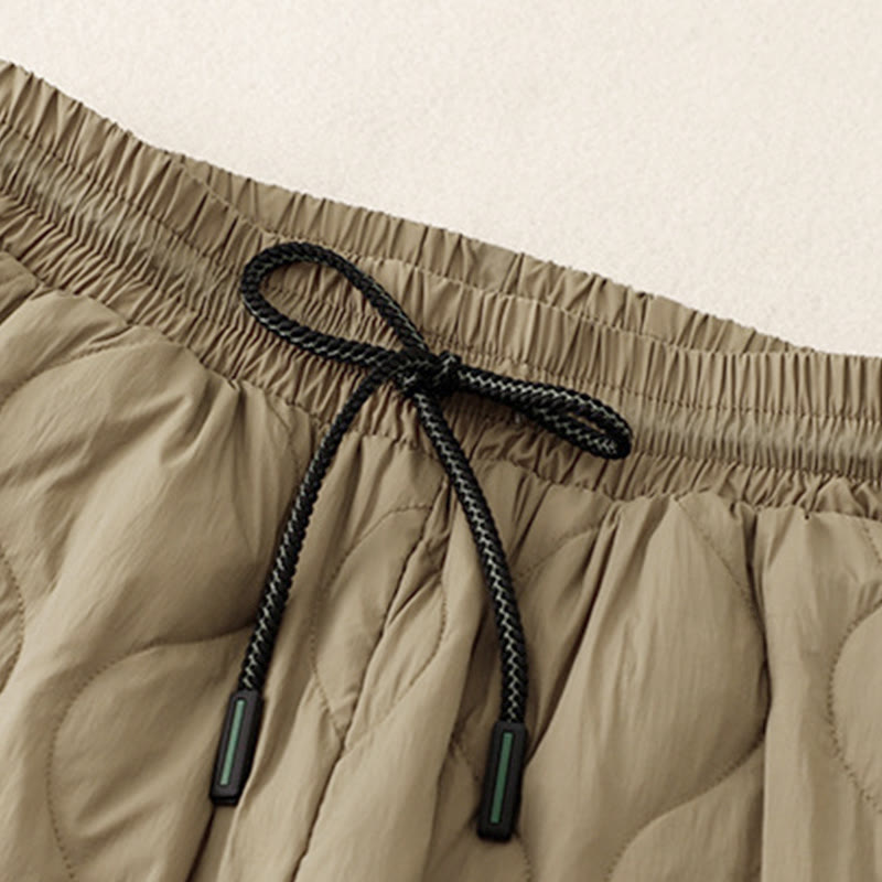 Pantaloni da donna caldi con tasche e linee curve invernali Buddha Stones alla caviglia - image 2