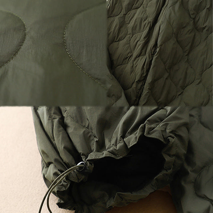 Pantaloni da donna caldi con tasche e linee curve invernali Buddha Stones alla caviglia - image 16