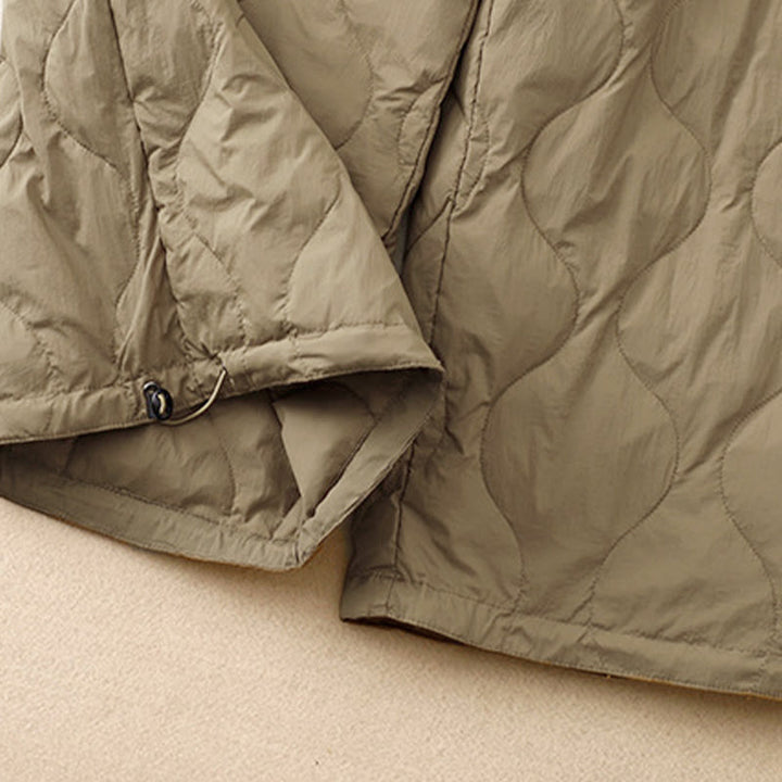 Pantaloni da donna caldi con tasche e linee curve invernali Buddha Stones alla caviglia - image 4