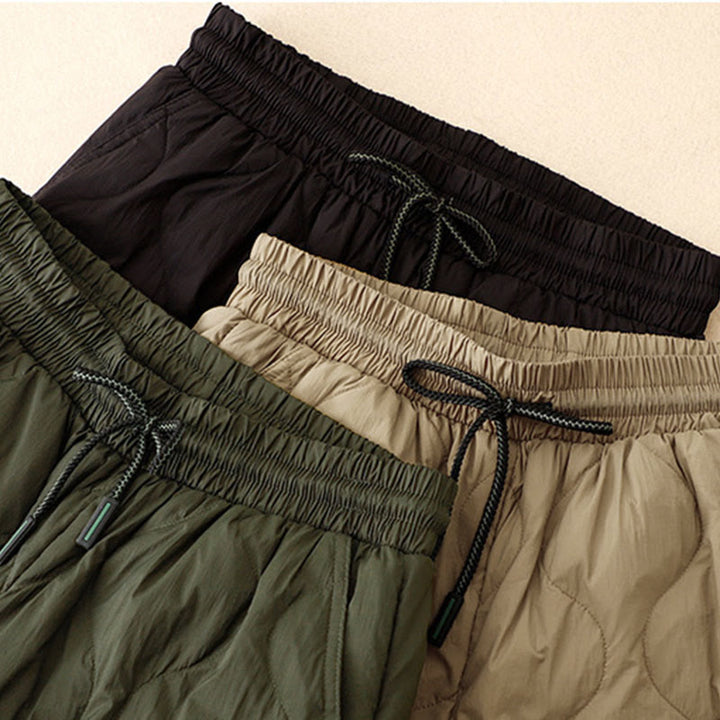 Pantaloni da donna caldi con tasche e linee curve invernali Buddha Stones alla caviglia - image 18