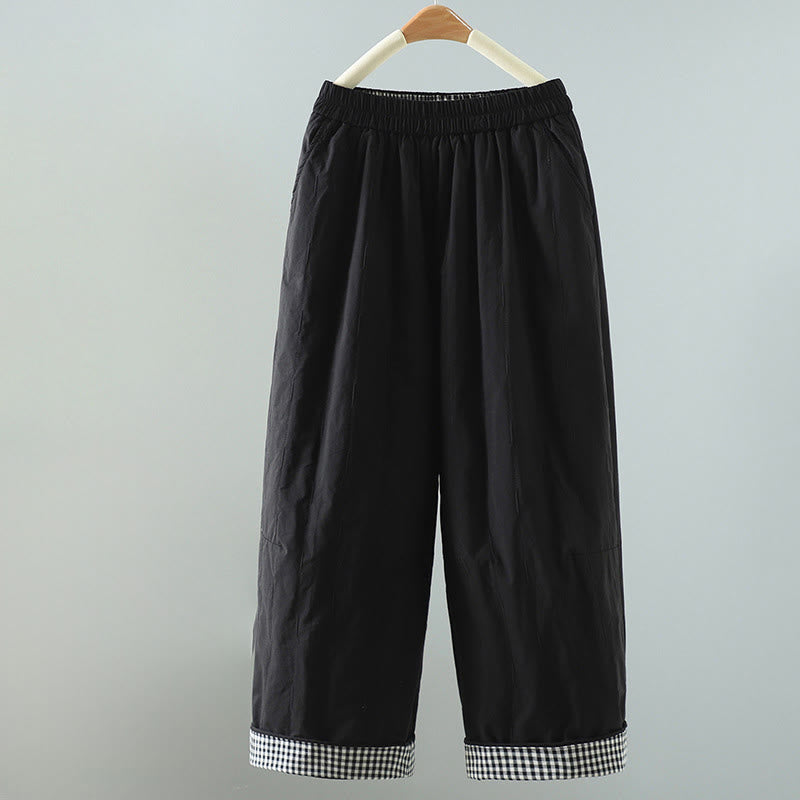 Pantaloni harem da donna in cotone con tasche, linee dritte e strisce, Buddha Stones - Nero - US8-10, UK/AU12-14, EU40-42 (2XL) - image 6