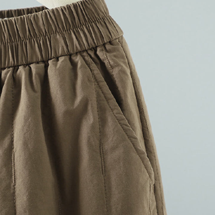 Pantaloni harem da donna in cotone con tasche, linee dritte e strisce, Buddha Stones - image 2