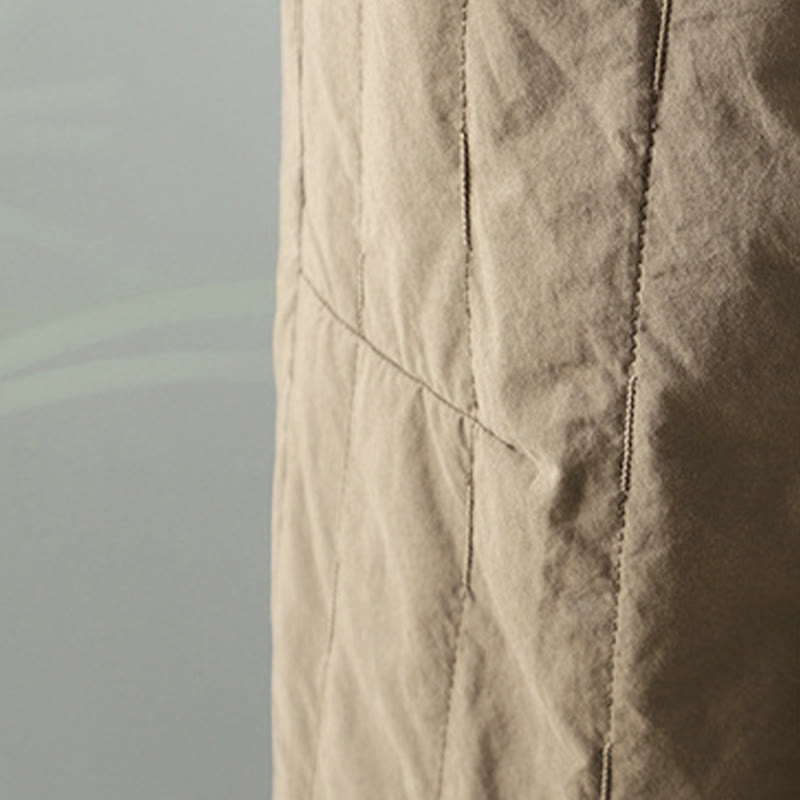 Pantaloni harem da donna con tasche, foderati in pile di cotone, linee dritte e strisce, con Buddha Stones - image 4