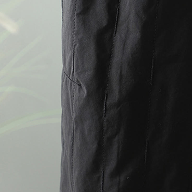 Pantaloni harem da donna con tasche, foderati in pile di cotone, linee dritte e strisce, con Buddha Stones - image 9