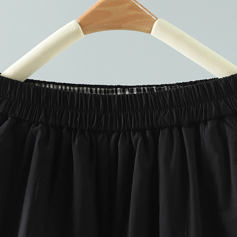 Pantaloni harem da donna in cotone con tasche, linee dritte e strisce, Buddha Stones - image 7