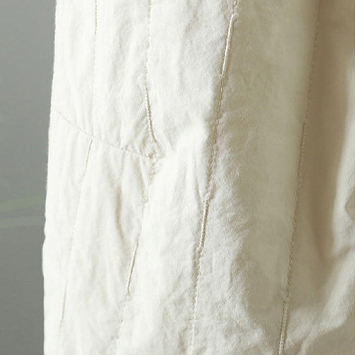 Pantaloni harem da donna con tasche, foderati in pile di cotone, linee dritte e strisce, con Buddha Stones - image 19