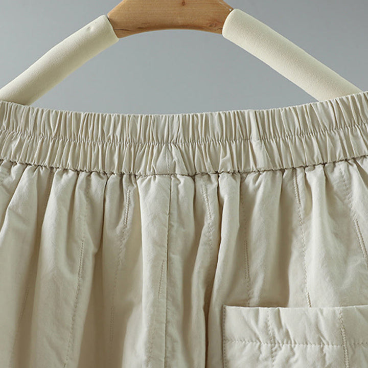 Pantaloni harem da donna in cotone con tasche, linee dritte e strisce, Buddha Stones - image 15