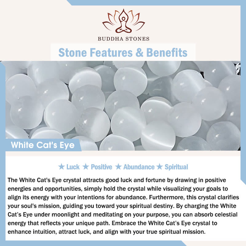 Buddha Stones Anno del Cavallo Quarzo Fragola Occhio di Gatto Bianco Portachiavi Decorazione da Appendere al Telefono - image 9
