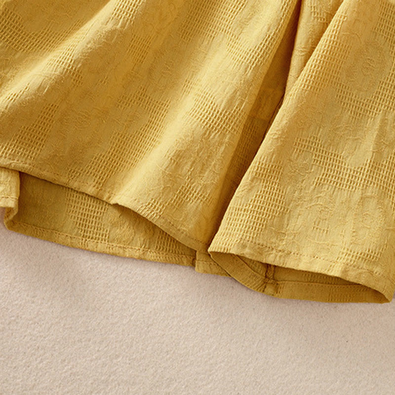 Camicia da donna in cotone a maniche lunghe con ricamo autunnale Buddha Stones, design asimmetrico, bottoni a rana - image 30