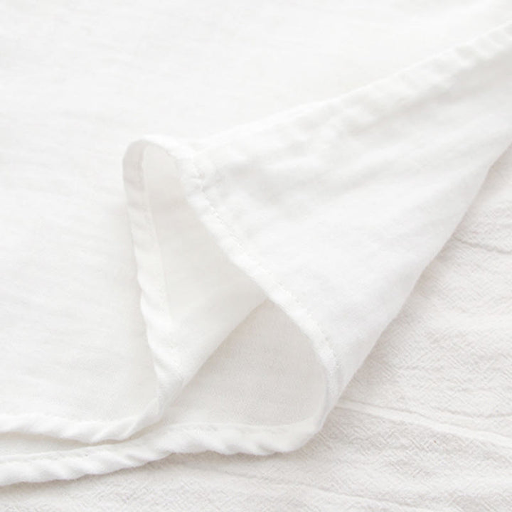 Camicia da donna in cotone a maniche lunghe con bottoni bianchi e verdi in stile Buddha Stones Fall - image 13