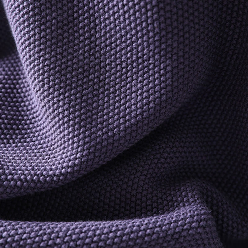 Cardigan lavorato a maglia a maniche lunghe in cotone con bottoni ricamati floreali con Buddha Stones da donna - image 13