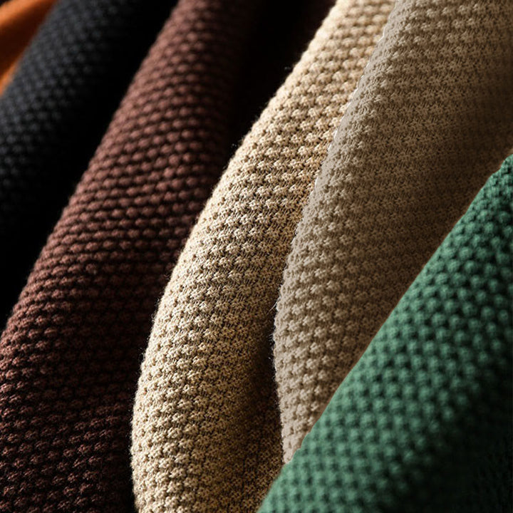 Maglione lavorato a maglia da donna a maniche lunghe in cotone con scollo a V e bottoni colorati, motivo Buddha Stones Fall - image 22