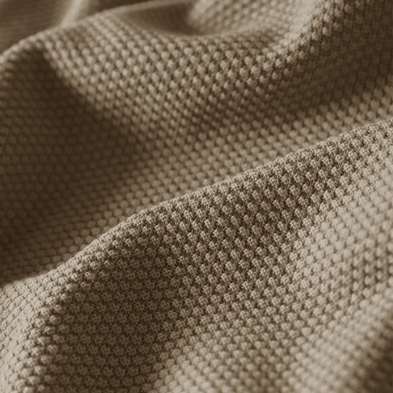 Maglione lavorato a maglia da donna a maniche lunghe in cotone con scollo a V e bottoni colorati, motivo Buddha Stones Fall - image 6