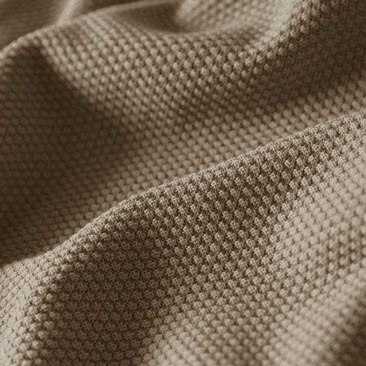 Maglione lavorato a maglia da donna a maniche lunghe in cotone con scollo a V e bottoni colorati, motivo Buddha Stones Fall - image 6