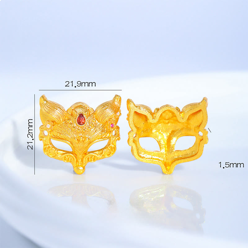 Bracciale portafortuna con corda viola intrecciata, ciondolo a forma di campana di volpe in ottone placcato oro 24k con carattere Fu Buddha Stones - image 3