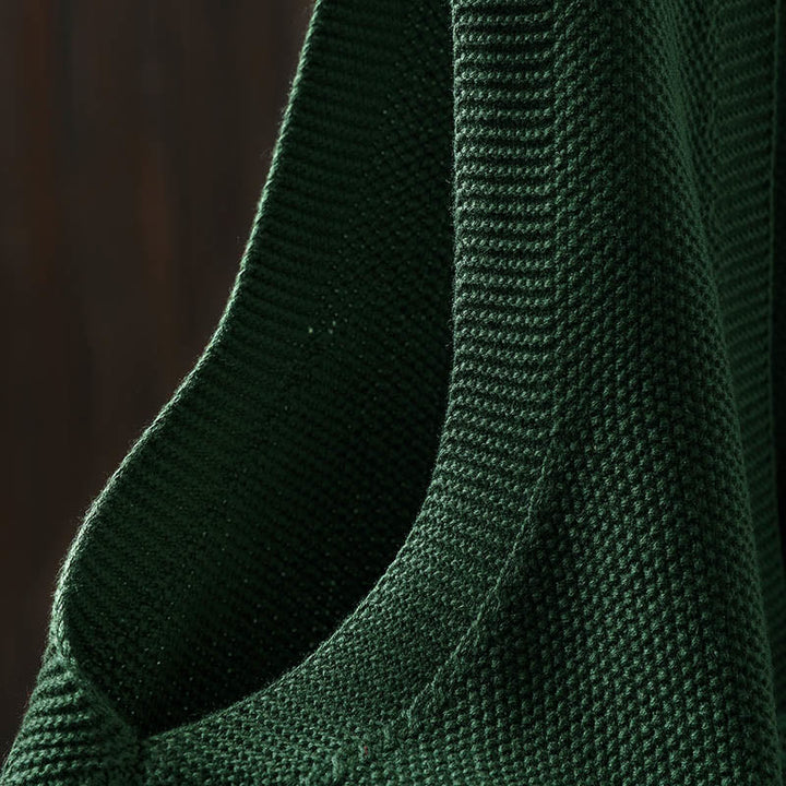 Gilet da donna in maglia di cotone senza maniche con ricamo a forma di albero di coniglio , Buddha Stones - image 7