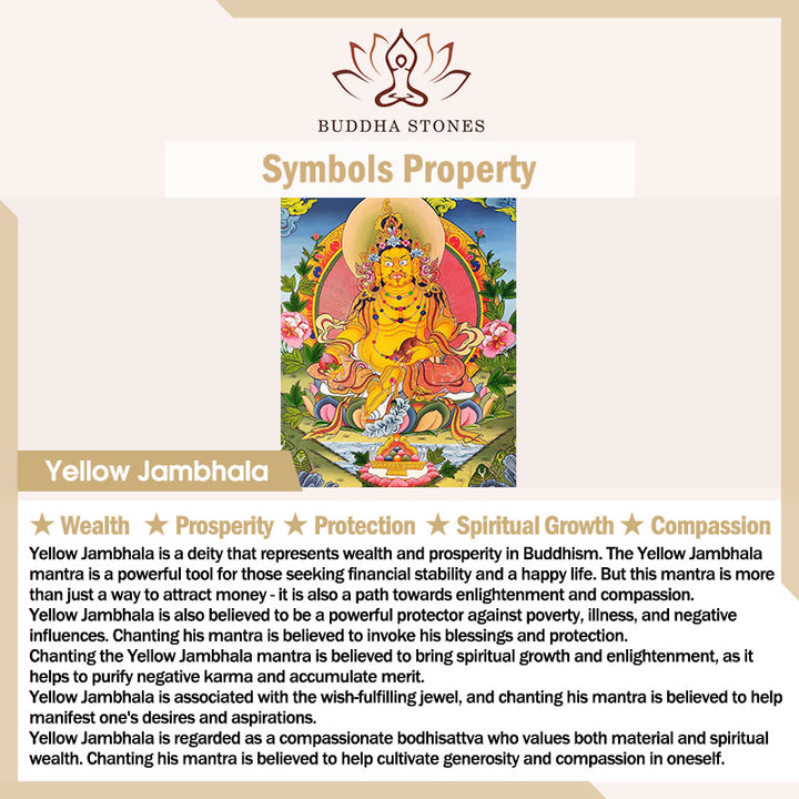 Collana con ciondolo a catena di protezione della prosperità Jambhala in ottone placcato oro 24k Buddha Stones - image 5