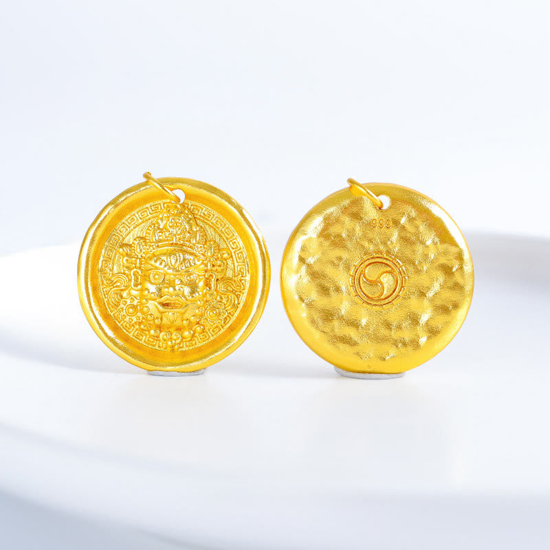 Collana con ciondolo a catena in rame Jambhala giallo Buddha Stones e ricchezza e prosperità - image 7