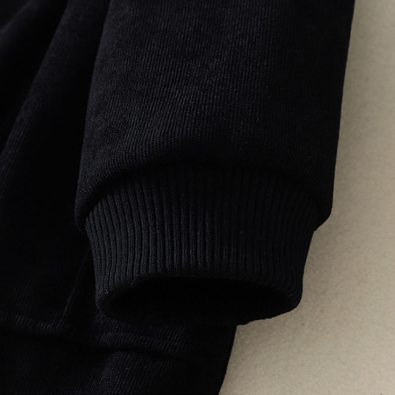 Abito midi da donna in caldo cotone con collo alto e maniche lunghe, con tasche, Buddha Stones - image 23