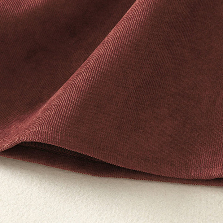 Abito midi da donna in caldo cotone con collo alto e maniche lunghe, con tasche, Buddha Stones - image 12