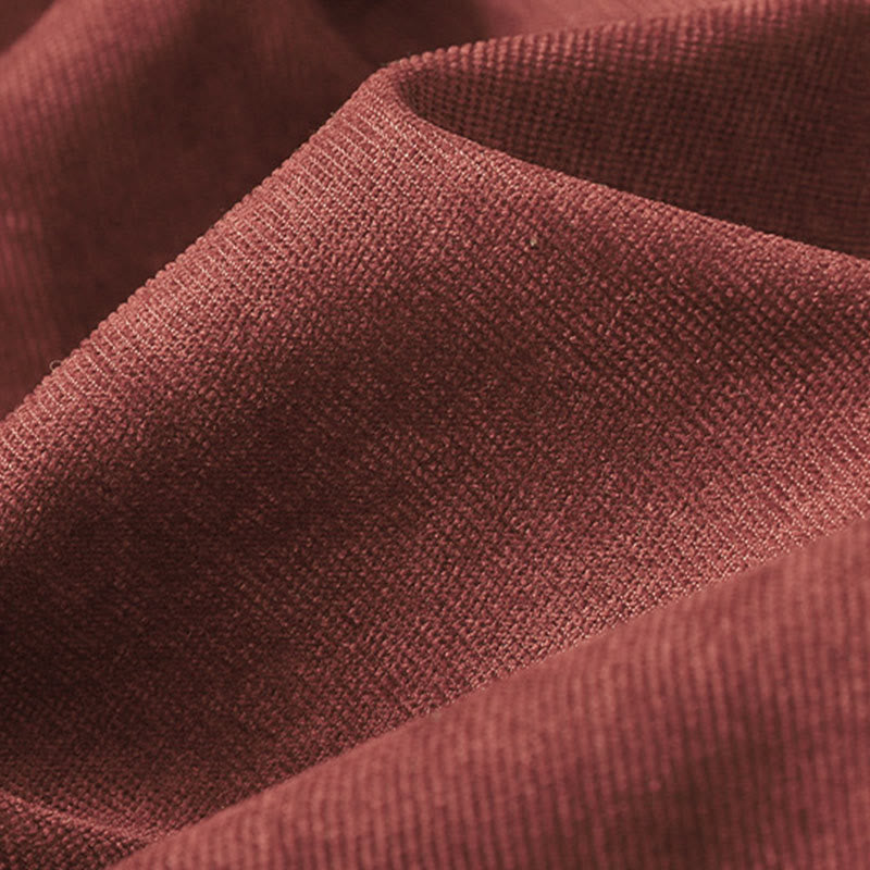 Abito midi da donna in caldo cotone con collo alto e maniche lunghe, con tasche, Buddha Stones - image 14