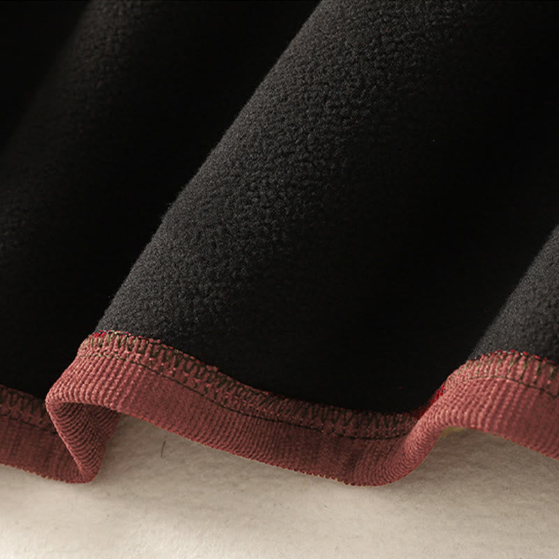 Abito midi da donna in caldo cotone con collo alto e maniche lunghe, con tasche, Buddha Stones - image 13