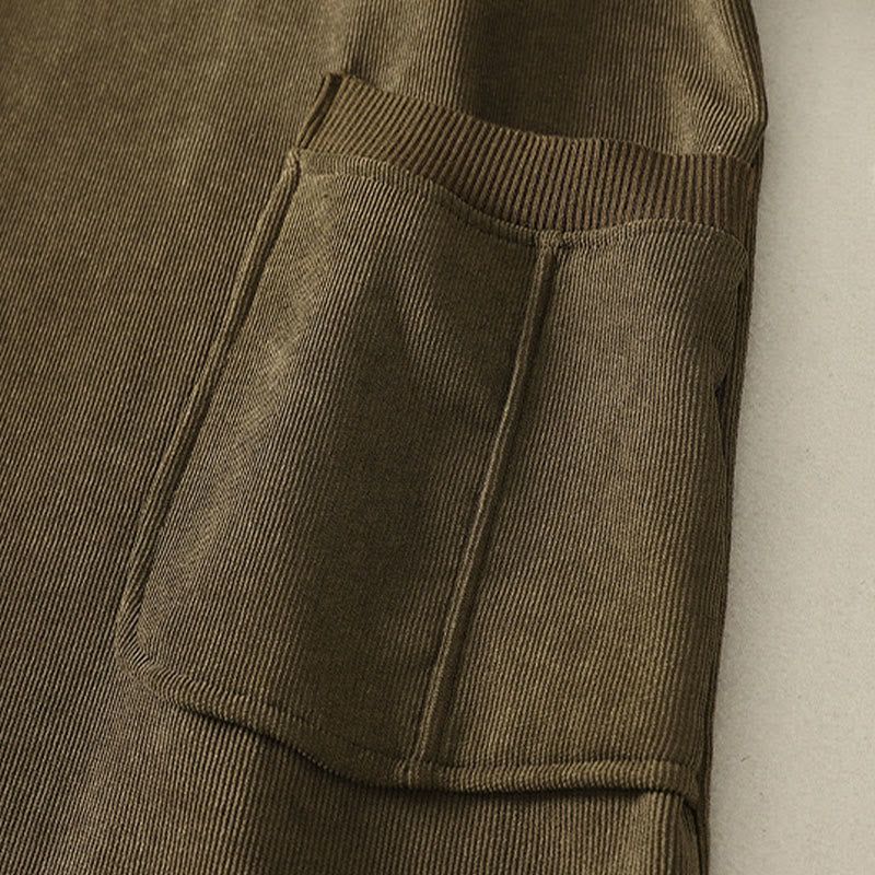 Abito midi da donna in caldo cotone con collo alto e maniche lunghe, con tasche, Buddha Stones - image 18