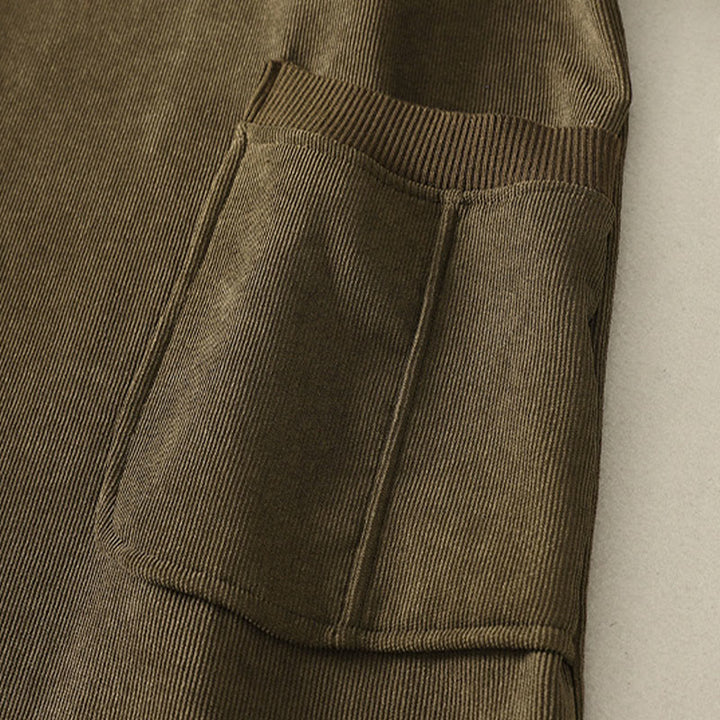 Abito midi da donna in caldo cotone con collo alto e maniche lunghe, con tasche, Buddha Stones - image 18