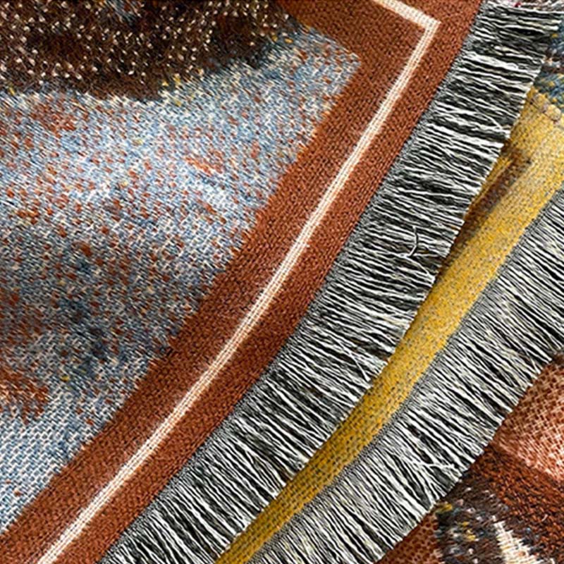 Sciarpa calda e accogliente con motivo a uccellino, motivo invernale Buddha Stones, fiori di magnolia bianchi - image 14