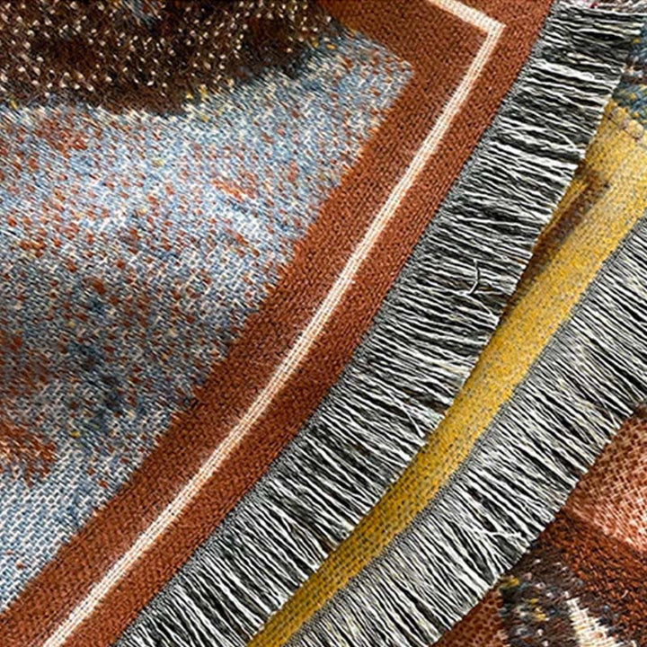 Sciarpa calda e accogliente con motivo a uccellino, motivo invernale Buddha Stones, fiori di magnolia bianchi - image 14