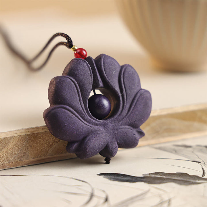 Collana con ciondolo a forma di ciondolo a forma di farfalla con maschera di volpe Buddha Stones , fibbia della pace e fortuna - Fiore - image 6