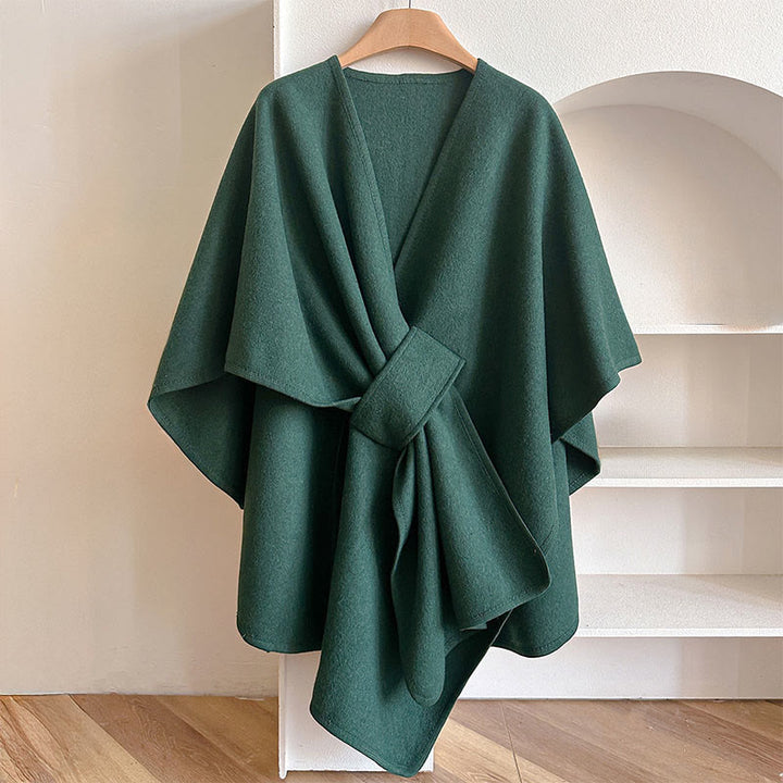 Sciarpa scialle calda e accogliente in tinta unita invernale Buddha Stones - Verde acqua - 160*110 cm - image 7