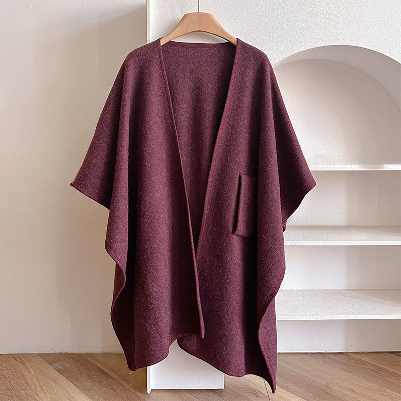 Sciarpa scialle calda e accogliente in tinta unita invernale Buddha Stones - image 16