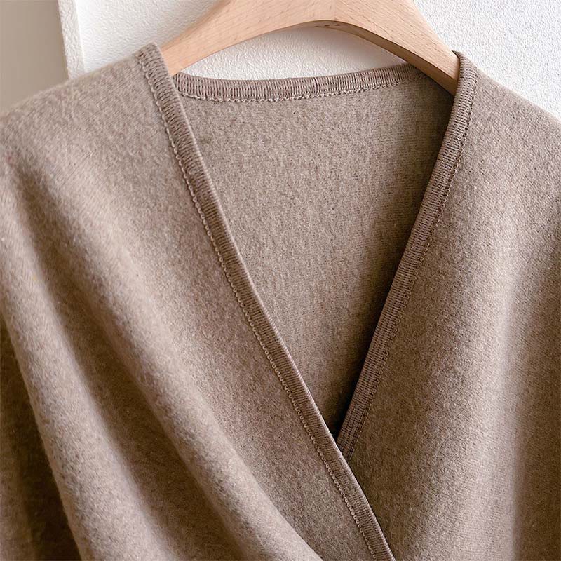 Sciarpa scialle calda e accogliente in tinta unita invernale Buddha Stones - image 2