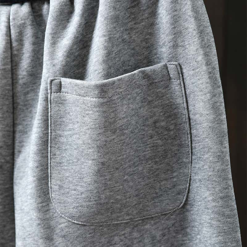 Pantaloni da donna in cotone con tasche e tinta unita Buddha Stones Fall - image 9