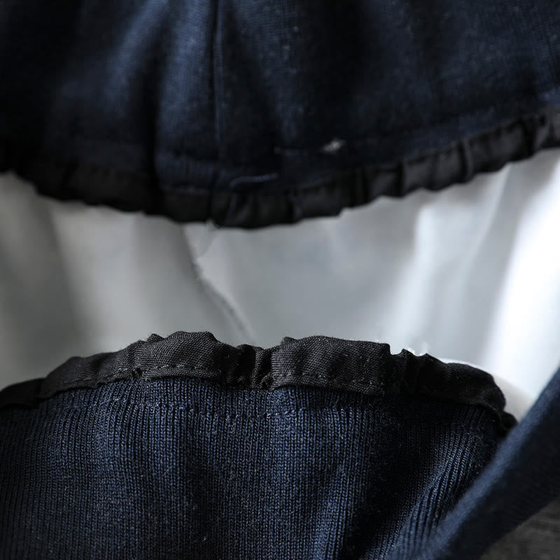 Pantaloni da donna in cotone con tasche e tinta unita Buddha Stones Fall - image 10