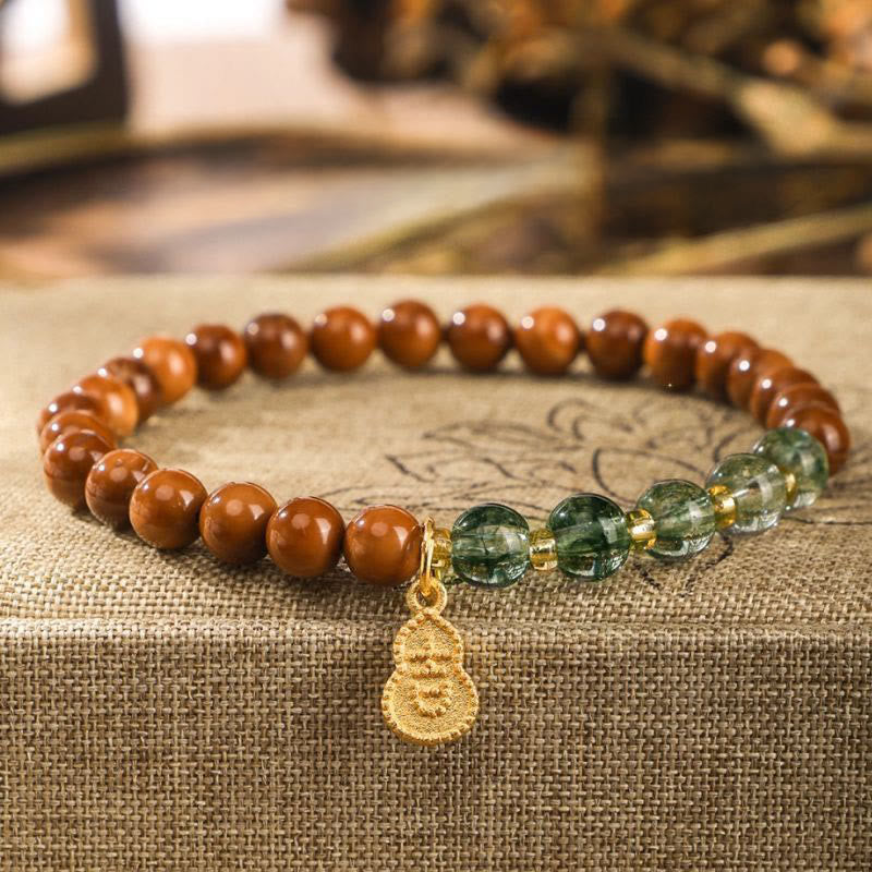 Bracciale Buddha Stones Kuka Seed Green Phantom per allontanare gli spiriti maligni - Kuka Seed Green Phantom (circonferenza del polso: 14-16 cm) - image 0