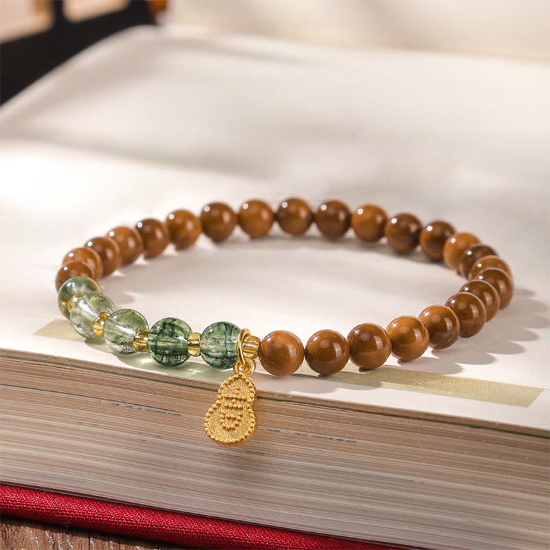 Bracciale Buddha Stones Kuka Seed Green Phantom per allontanare gli spiriti maligni - image 2