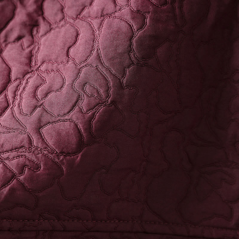 Giacca da donna in cotone jacquard di media lunghezza con bottoni autunnali, maniche lunghe e tasche , Buddha Stones - image 10