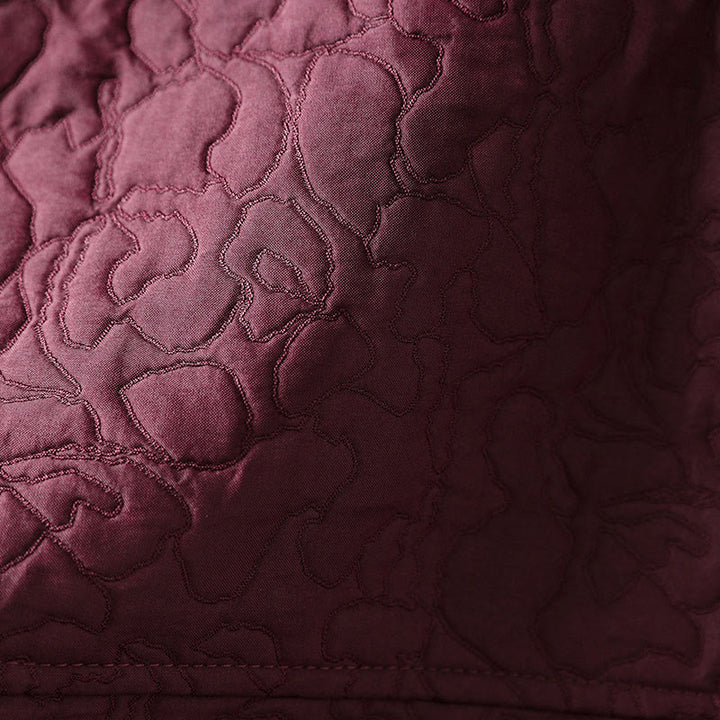 Giacca da donna in cotone jacquard di media lunghezza con bottoni autunnali, maniche lunghe e tasche , Buddha Stones - image 10