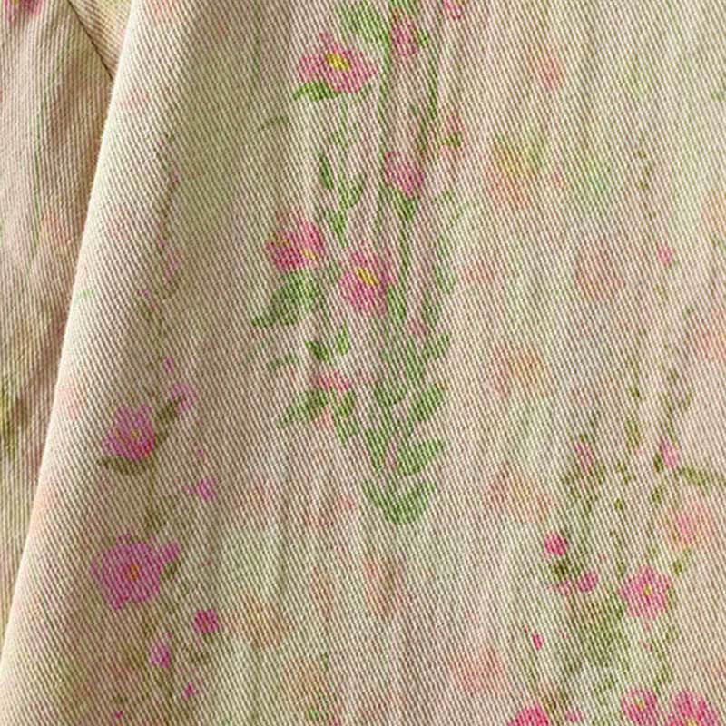 Giacca termica da donna in cotone a maniche lunghe con patchwork di pizzo invernale Buddha Stones e tasche - image 8