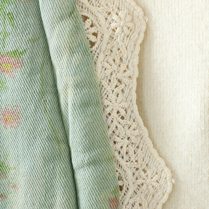 Giacca termica da donna in cotone a maniche lunghe con patchwork di pizzo invernale Buddha Stones e tasche - image 19