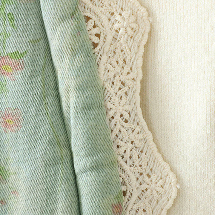 Giacca termica da donna in cotone a maniche lunghe con patchwork di pizzo invernale Buddha Stones e tasche - image 19