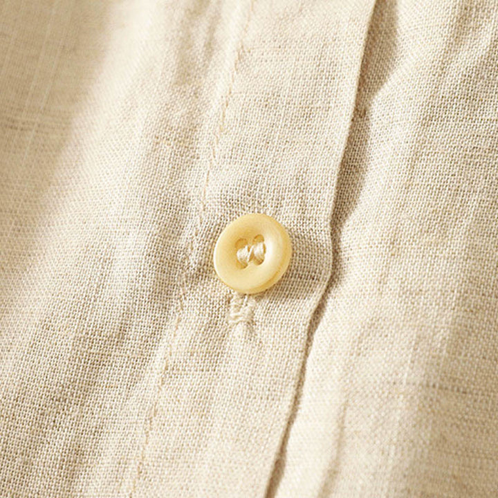 Camicia da donna a maniche lunghe con bottoni e fiori ricamati primaverili Buddha Stones - image 5