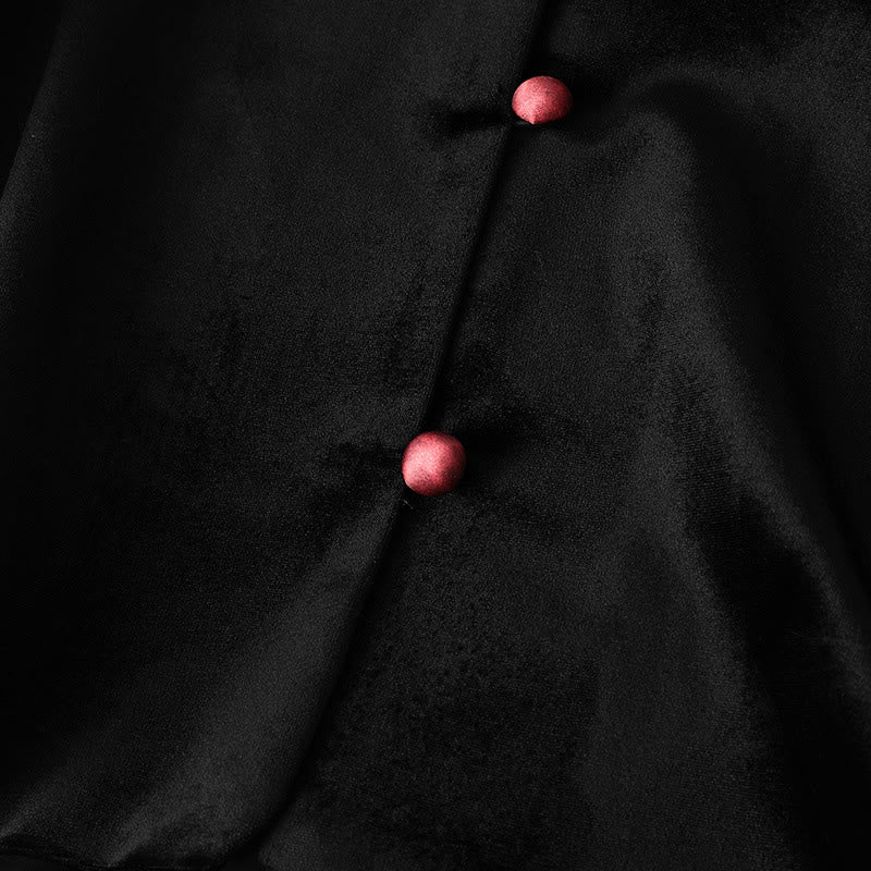 Giacca spessa a maniche lunghe da donna con motivo floreale appeso a Buddha Stones  - image 7