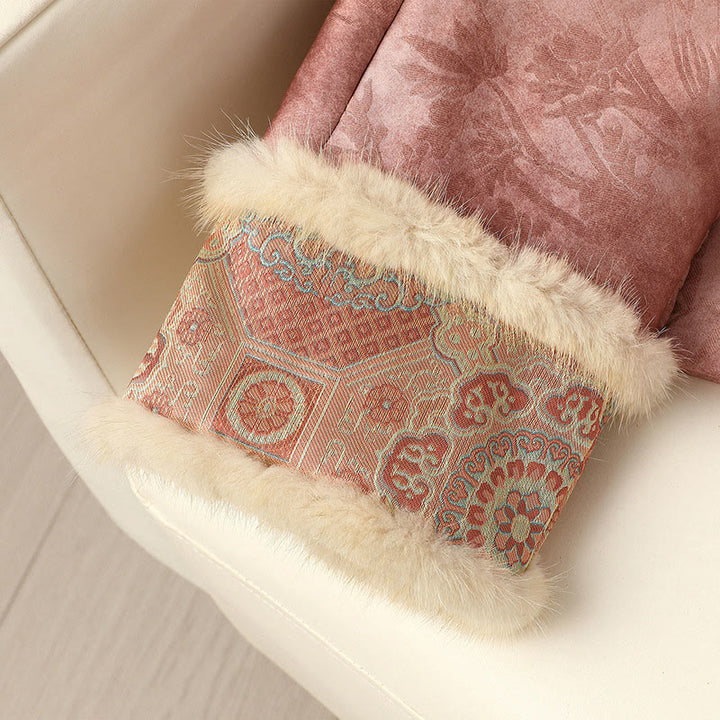 Giacca da donna a maniche lunghe con bottoni a forma di rana, motivo tradizionale cinese, motivo Buddha Stones  - image 22