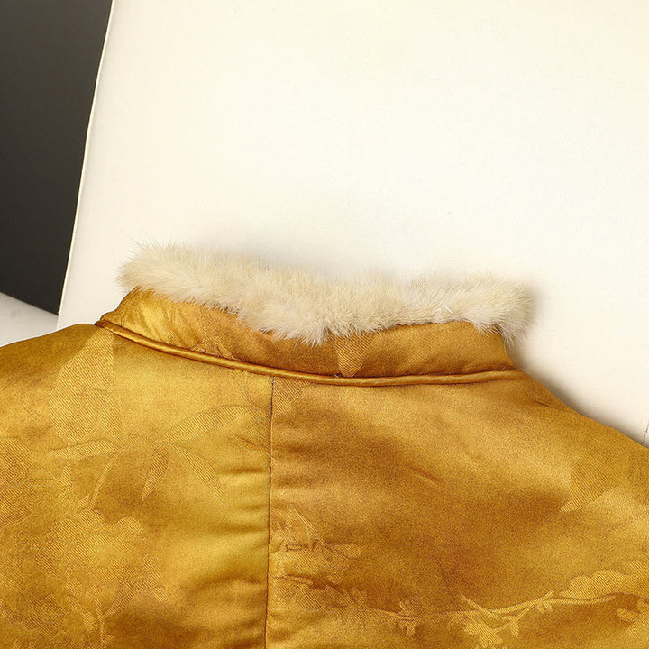 Giacca da donna a maniche lunghe con bottoni a forma di rana, motivo tradizionale cinese, motivo Buddha Stones  - image 3